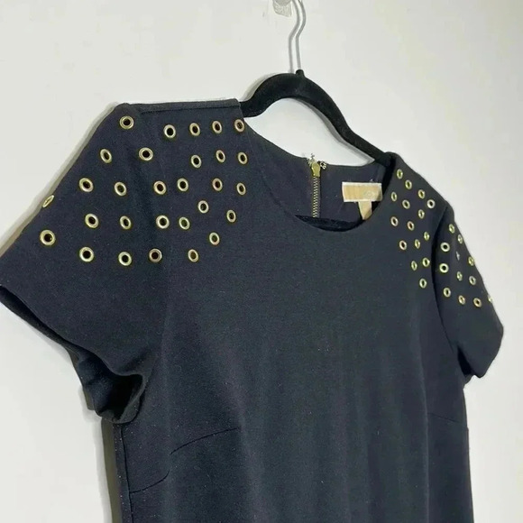 Michael Kors Black Dress with Gold Shoulder detail - Picture 4 of 7
